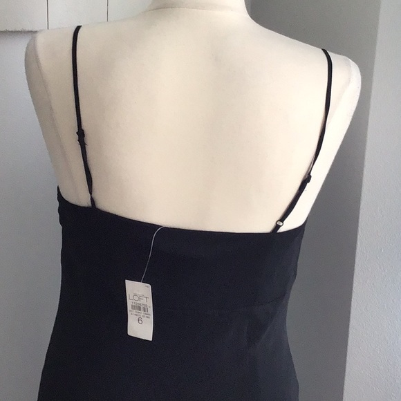 Ann Taylor Loft black spaghetti strap black dress - Picture 7 of 7